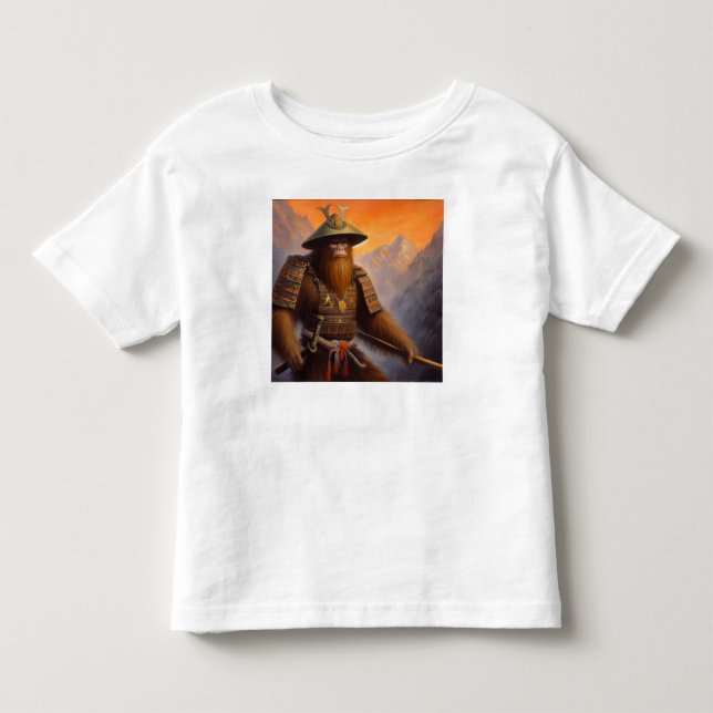 Camiseta Infantil Bigfoot Samurai (Frente)