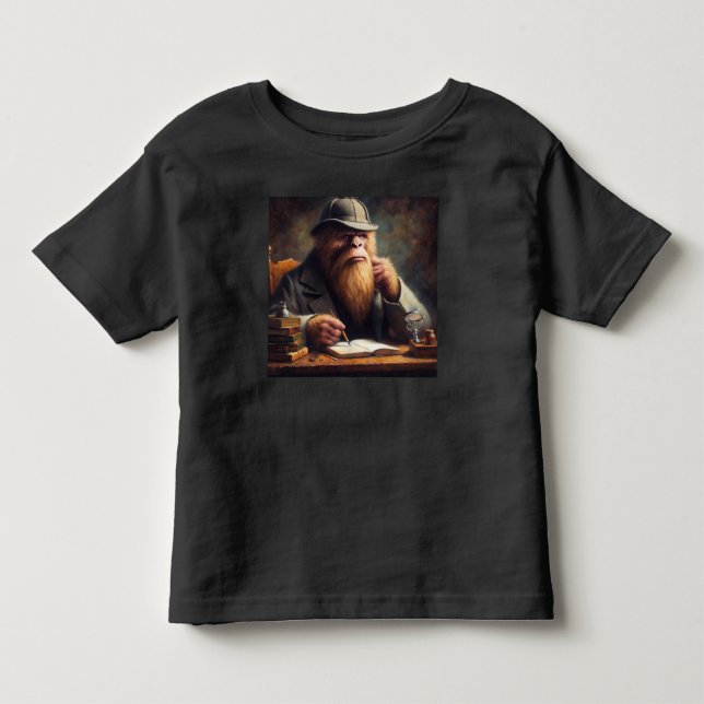 Camiseta Infantil Bigfoot Sherlock Holmes (Frente)