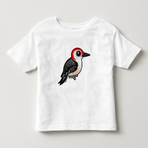 Camiseta Infantil Birdorable Vermelho-inchou o pica-pau