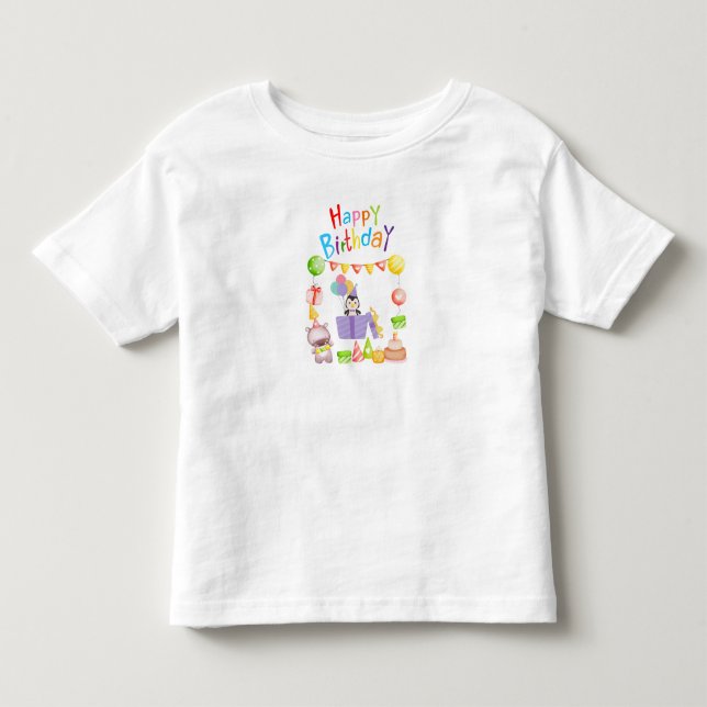 Camiseta Infantil Birthday Mode Fully On (Frente)