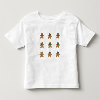 Camiseta Infantil Biscoitos de Gengibre em Forma de Gato Adoráveis