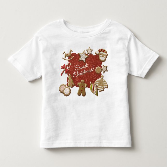 Camiseta Infantil Biscoitos do Natal (Frente)