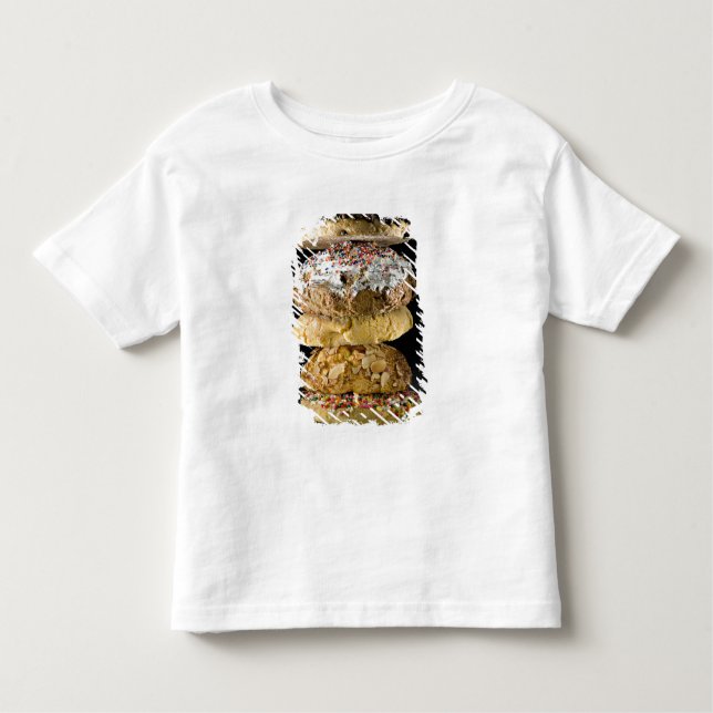 Camiseta Infantil Biscoitos em uma pilha (Frente)