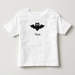 Camiseta Infantil Black Bat Personalised Name Toddler T-shirt
