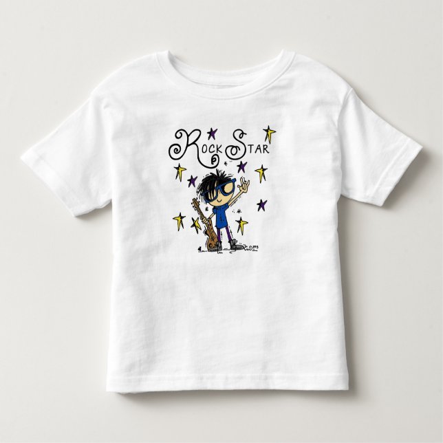 Camiseta Infantil Black Hair Boy Star (Frente)