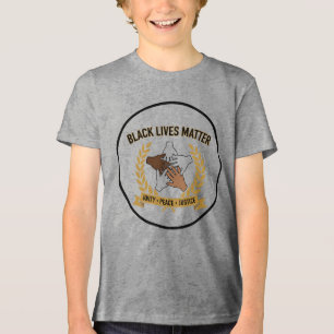 Camiseta Infantil Black Lives Matter   Igualdade, 
