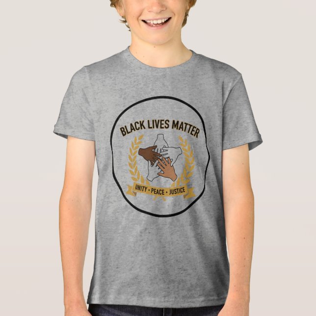 Camiseta Infantil Black Lives Matter | Igualdade,  (Frente)