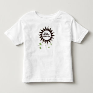 Camiseta Infantil Black Midnight Sun do Alasca