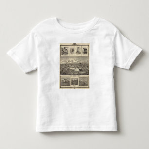 Camiseta Infantil Bldgs de Osage, fazendas, residências