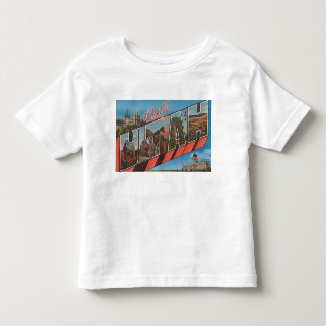 Camiseta Infantil Blefe, letra ScenesBluff de UtahLarge, UT (Frente)