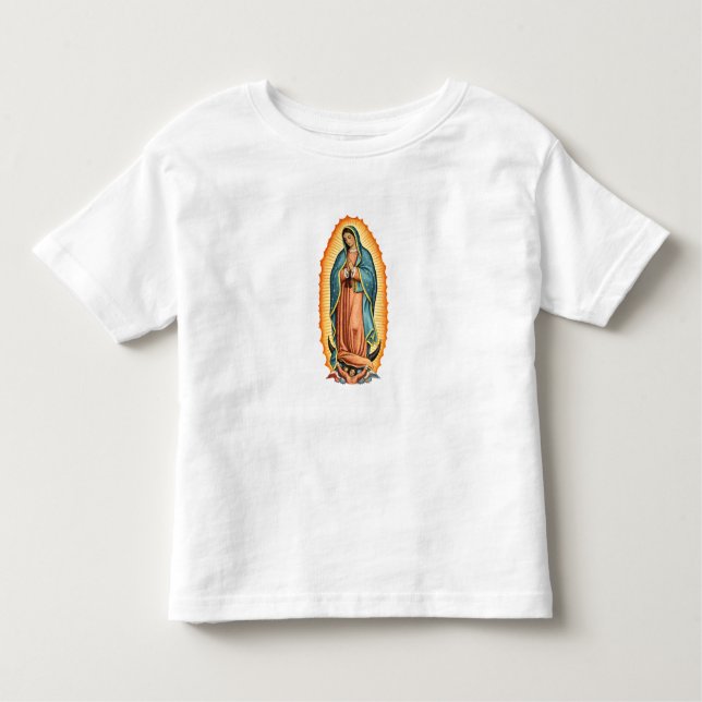 Camiseta Infantil Blessed Virgin of Guadalupe Toddler's Tee Shirt (Frente)