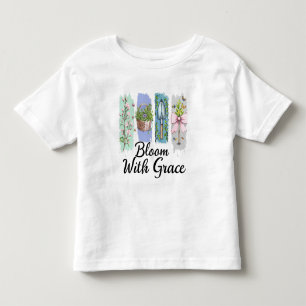 Camiseta Infantil Bloom com a Arte Floral Grace Garden
