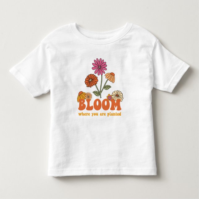 Camiseta Infantil Bloom onde você está plantado (Frente)