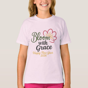 Camiseta Infantil Bloom with Grace Ano Novo 2026