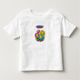 Camiseta Infantil Blooming With Joy Flowers – Cute Toddler Girl T-Sh