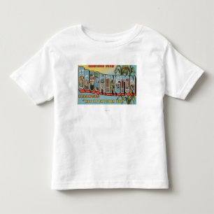 Camiseta Infantil Bloomington, Illinois - grandes cenas 2 da letra