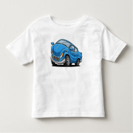 Camiseta Infantil Blue Cartoon Car