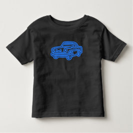 Camiseta Infantil Blue Vintage Car Illustration