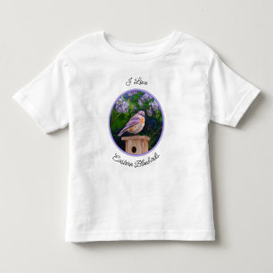 Camiseta Infantil Bluebird oriental na neve - Foto original