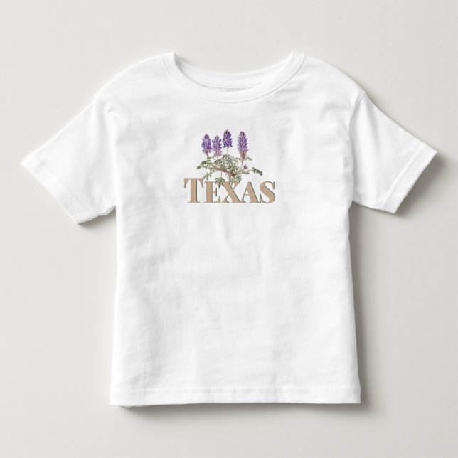 Camiseta Infantil Bluebonnet 2 do Texas Botânico (Frente)