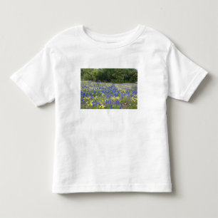 Camiseta Infantil Bluebonnets, primrose e flox