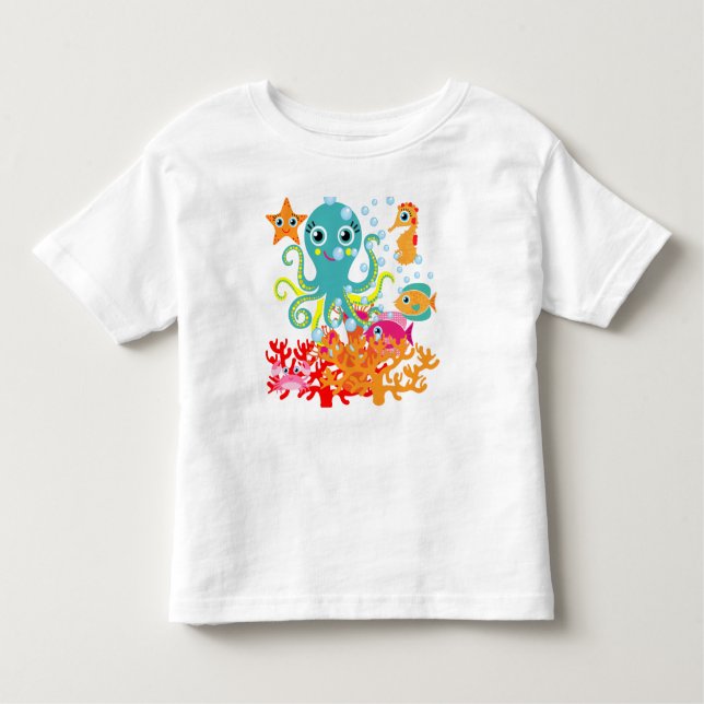 Camiseta Infantil Boa vinda ao oceano (Frente)