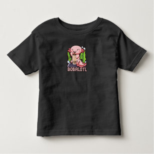 Camiseta Infantil Bobalotl Axolotl Boba Tea Bubble Milk Anime Gift G