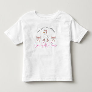 Camiseta Infantil Bobo ganso rosa Aniversário