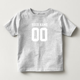 Camiseta Infantil Body de Jersey de Futebol Personalizado com Nome e