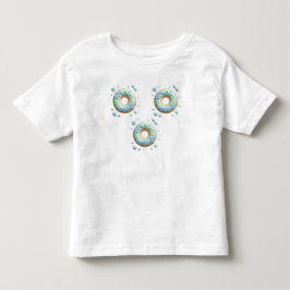 Camiseta Infantil Body Infantil Bebê Donut de Glacê Doce