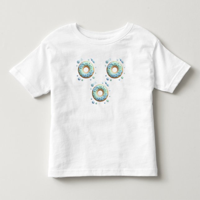 Camiseta Infantil Body Infantil Bebê Donut de Glacê Doce (Frente)