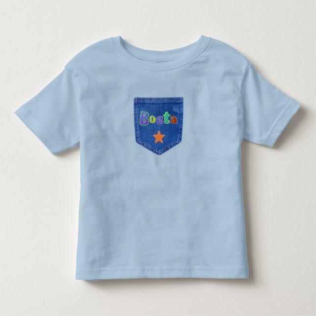 Camiseta Infantil BOETA Afrikaans / Afrikaanse / garoto sul-africano (Frente)