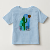 Camiseta Infantil Imagem de desenho animado cacto cacto cacto