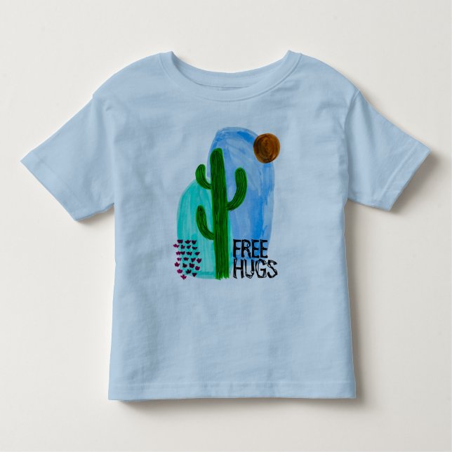 Camiseta Infantil Boho cactus baby Tshirt (Frente)