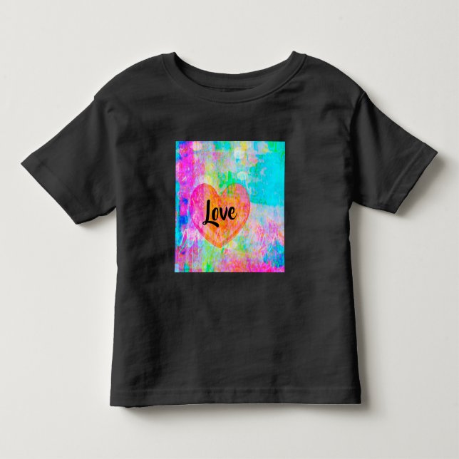 Camiseta Infantil Boho Heart Love (Frente)