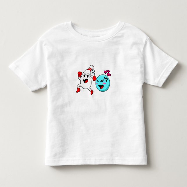 Camiseta Infantil Bola de boliche boliche (Frente)