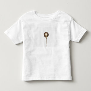 Camiseta Infantil Bola de golfe Dourado e T