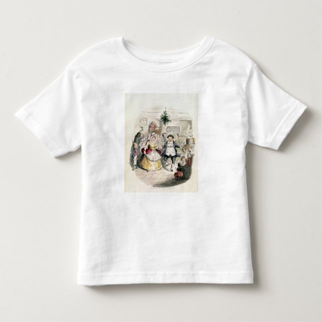 Camiseta Infantil Bola do Sr. Fezziwig, 'de um Natal Carol (Frente)