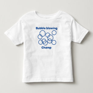 Camiseta Infantil Bolhas sopradoras, campeão soprando bolhas fofinh