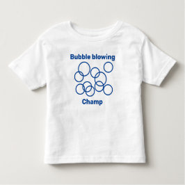 Camiseta Infantil Bolhas sopradoras, campeão soprando bolhas fofinho