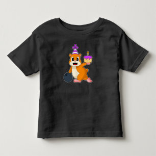 Camiseta Infantil Boliche de Aniversário de Hamster