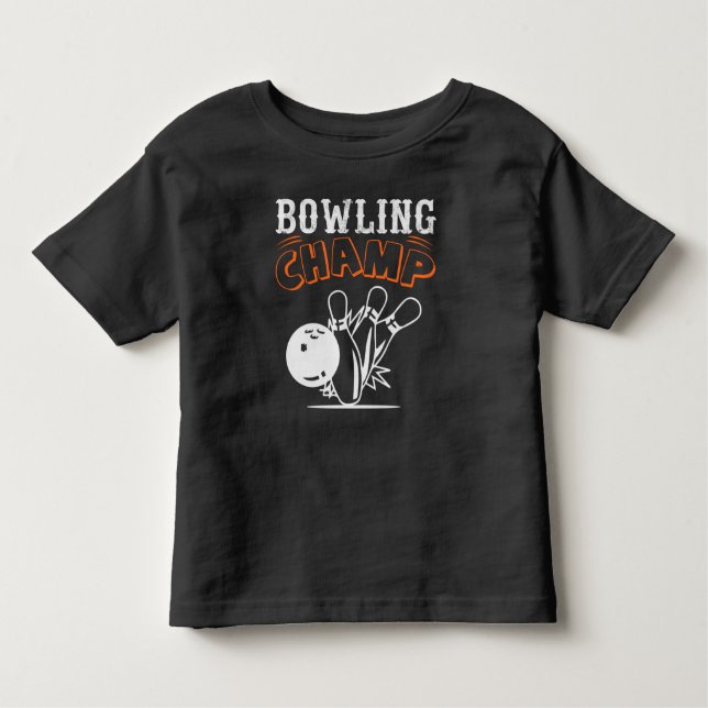 Camiseta Infantil Boliche Retro legal Esportiva Todler (Frente)