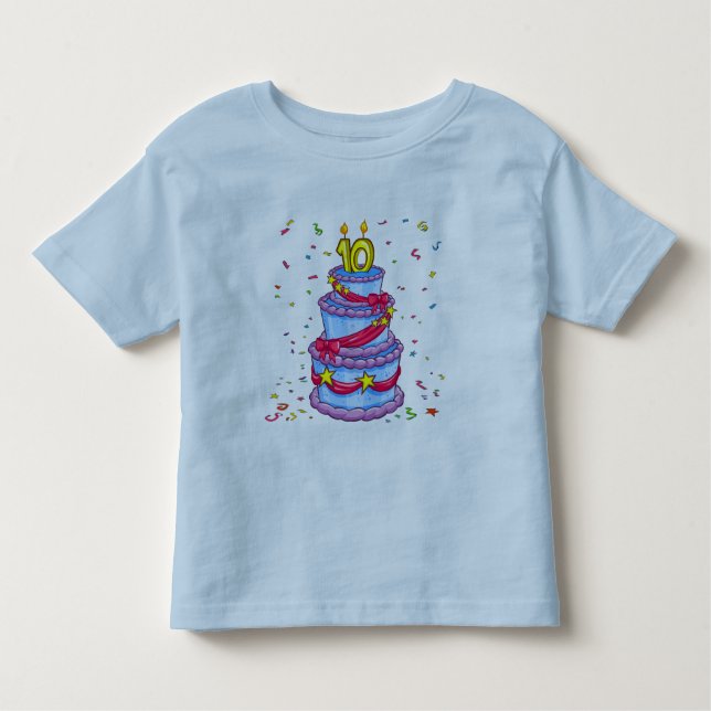 Camiseta Infantil Bolo de aniversário (Frente)