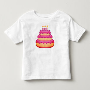 Camiseta Infantil Bolo de aniversário mágico para crianças