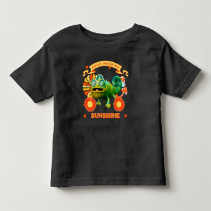 Camiseta Infantil Bom Dia Sol Chameleão Divertido