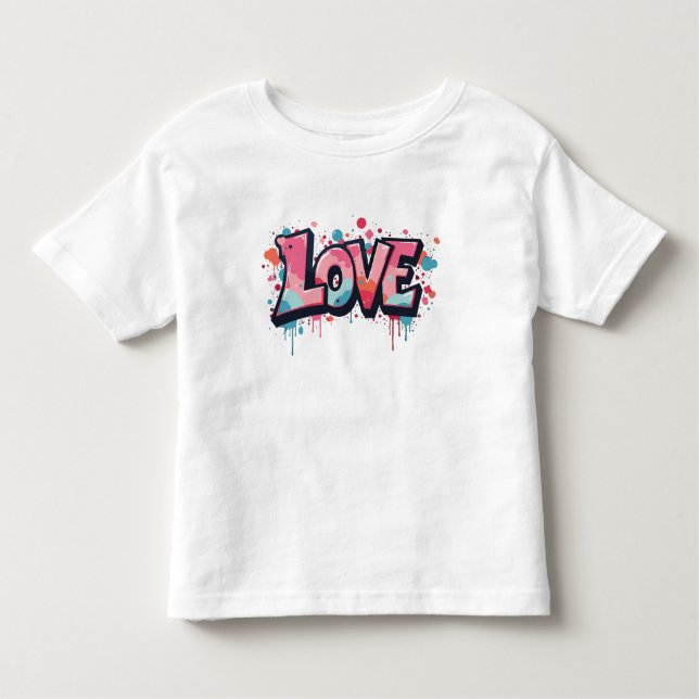 Camiseta Infantil Bomba grafite Pastel Love (Frente)