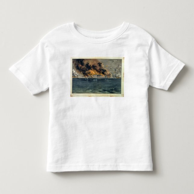 Camiseta Infantil Bombardeio do forte Sumter (Frente)