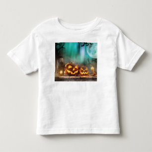 Camiseta Infantil Bombas e morcegos de Halloween