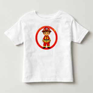 Camiseta Infantil Bombeiro bonitinho