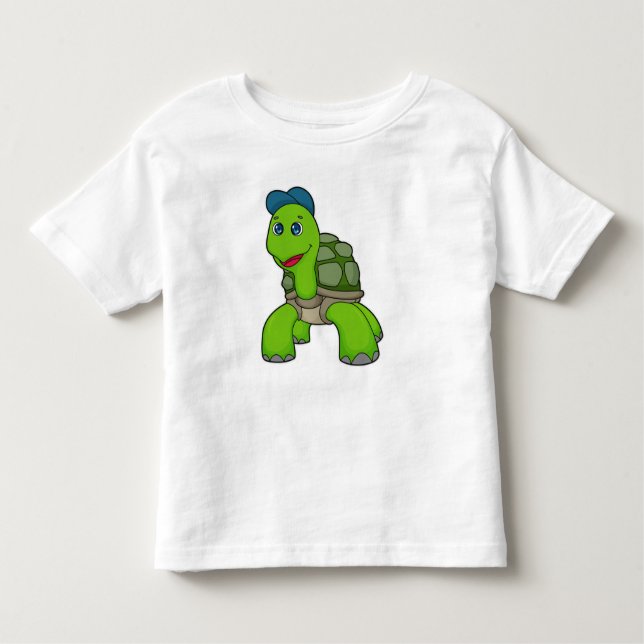 Camiseta Infantil Boné de tartaruga (Frente)